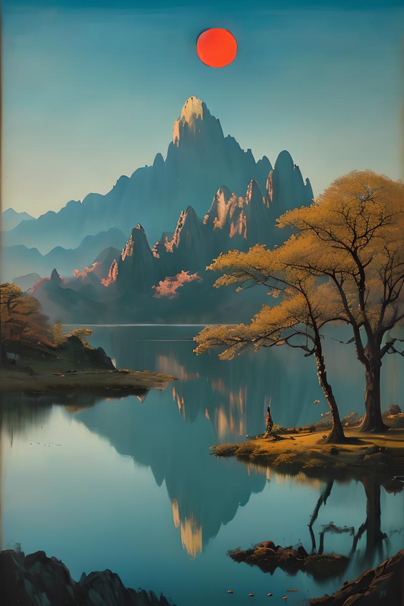 00692-1110081028-guofeng,chinese style,((summer, Huangshan National Park,painting antient arts style,traditional Chinese painting,painting lake a.png